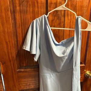 Elegant Blue Women's Dress